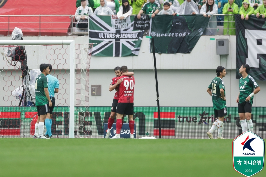 서울-전북 경기 장면. /사진=한국프로축구연맹 제공
