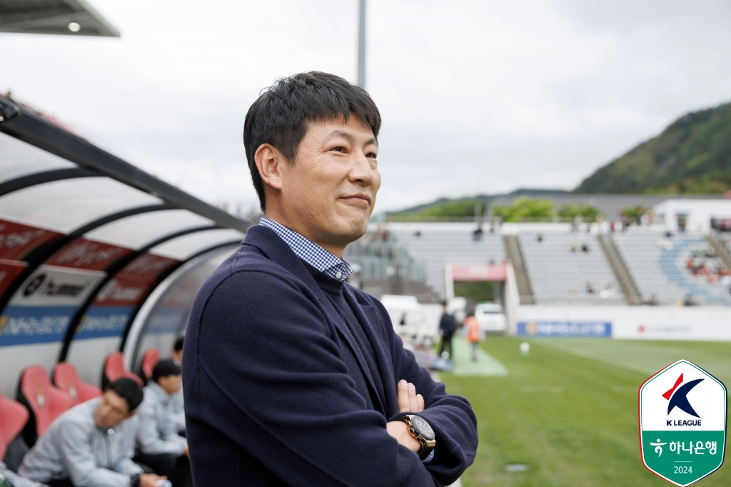 박동혁 경남FC 감독. /사진제공=한국프로축구연맹