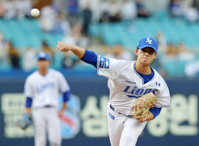 삼성 5선발로서 적응기를 거치고 있는 이호성. /사진=삼성 라이온즈