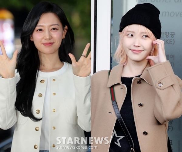 배우 김지원, 가수 아이유 /사진=스타뉴스