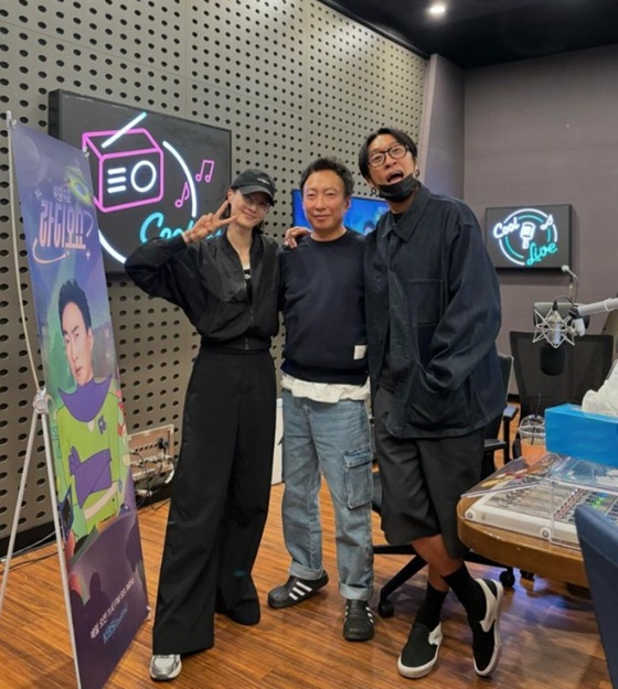 이현이-박명수-빽가 /사진=KBS CoolFM'박명수 라디오쇼' SNS