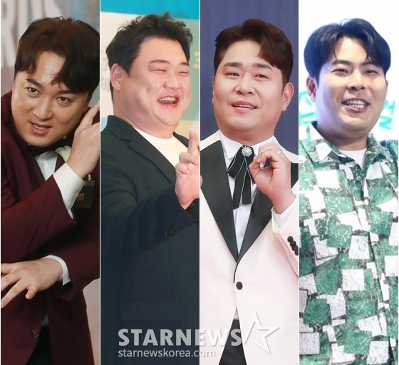 황제성(왼쪽부터), 문세윤, 황제성, 김해준 /사진=스타뉴스