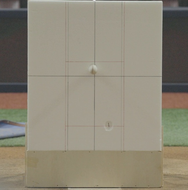 KBO가 자동 투구 판정 시스템(ABS) 정확성 테스트를 진행하고 있다. /사진=KBO 제공