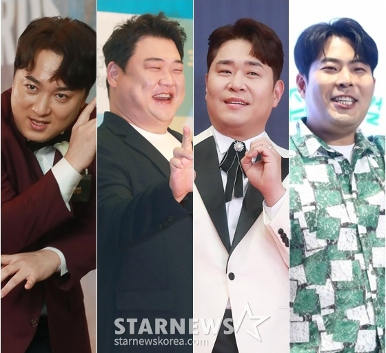 황제성(왼쪽부터), 문세윤, 황제성, 김해준 /사진=스타뉴스