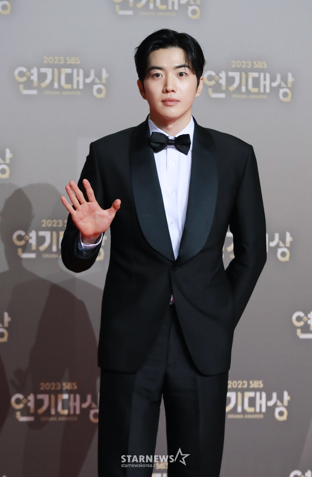 배우 강훈이 29일 오후 서울 상암동 SBS 프리즘센터에서 진행된 2023 SBS 연기대상 포토월 행사에 참석해 포즈를 취하고 있다. /2023.12.29 /사진=이동훈