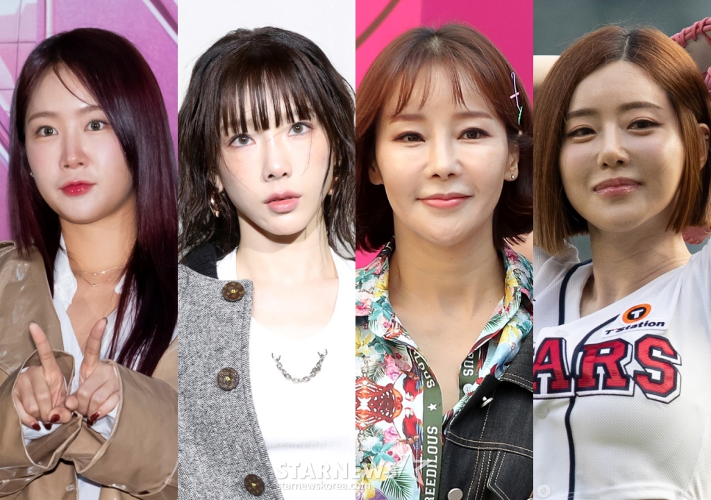 씨스타 소유, 소녀시대 태연, 미나, DJ소다 /사진=스타뉴스