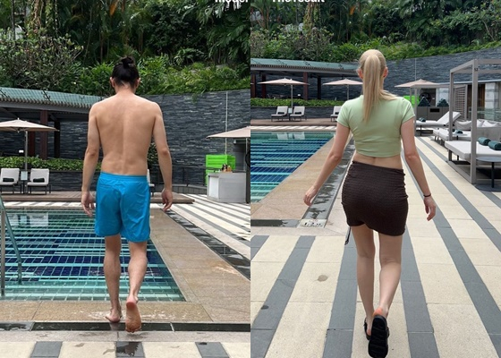 왼쪽부터 빈지노, 스테파니 미초바