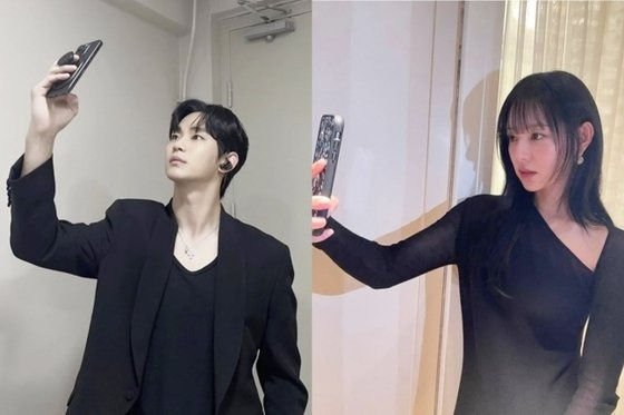 /사진=왼쪽부터 김수현, 김지원 각 SNS 캡처