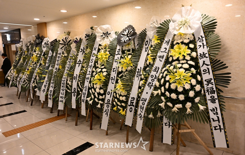 지병인 신장 질환으로 별세한 코미디언 故 장두석의 빈소가 22일 오후 서울 여의도성모장례식장에 마련됐다. /2024.07.22 /사진=이동훈