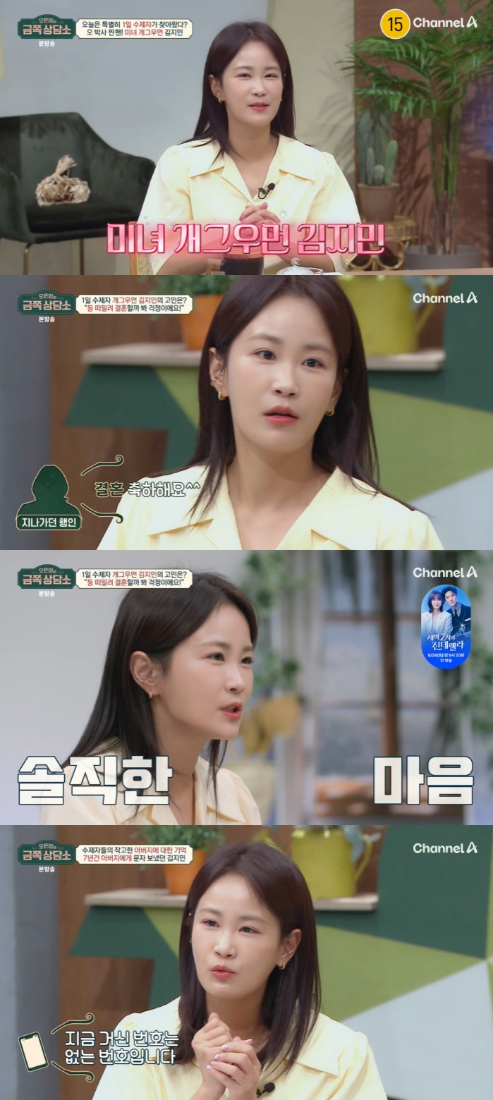 김지민 / 사진=채널A 오은영의 금쪽 상담소