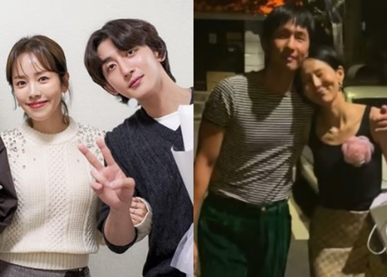 한지민-최정훈, 마이큐-김나영 /사진=한지민, 김나영 SNS