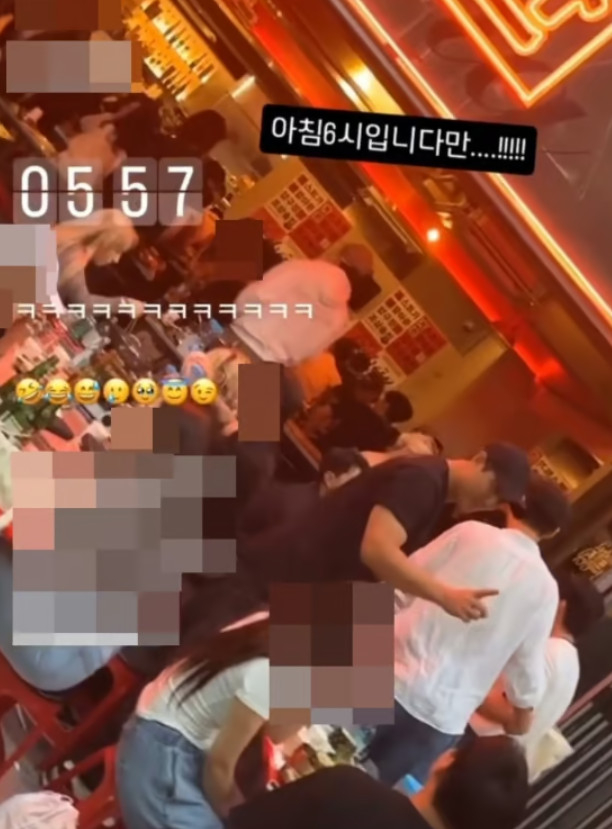 /사진=서울 강남 모 술집 관계자 SNS