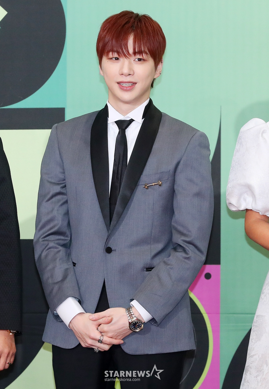 가수 강다니엘이 23일 오후 서울 영등포구 여의도동 KBS 신관홀에서 진행된 '2023 KBS 연예대상' 레드카펫에 참석해 포즈를 취하고 있다. 2023.12.23 /사진=김창현
