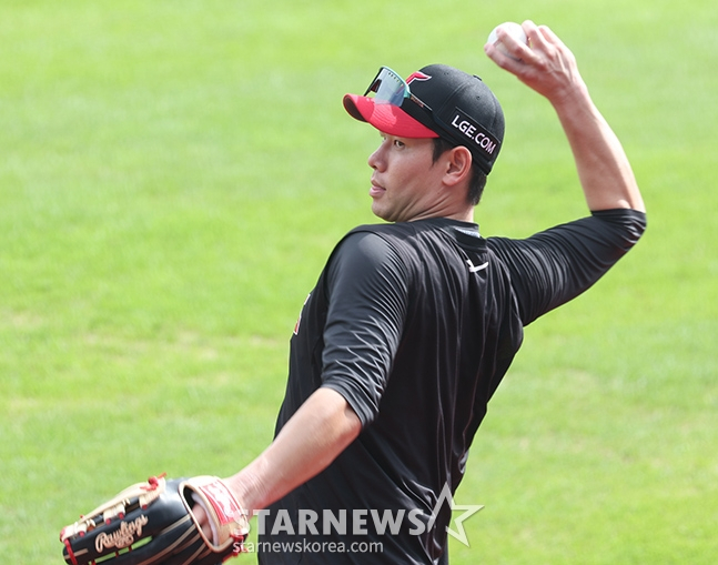 LG 홍창기. /사진=김진경 대기자