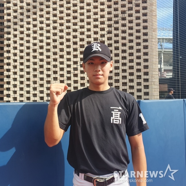 광주일고 2학년 김성준. /사진=김동윤 기자