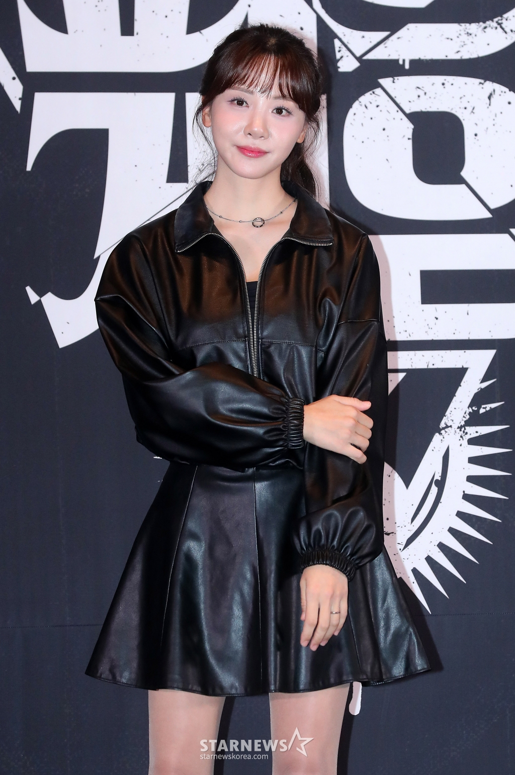 방송인 김민아가 12일 오후 서울 성동구 메가박스 성수에서 진행된 웨이브 오리지널 '피의 게임 시즌3' 제작발표회에 참석해 포즈를 취하고 있다. '피의 게임3'는 서바이벌 레전드들과 신예들이 지킬 것인가, 뺏을 것인가를 두고 벌이는 생존지능 서바이벌. 오는 15일 공개. 2024.11.12 /사진=김창현 chmt@