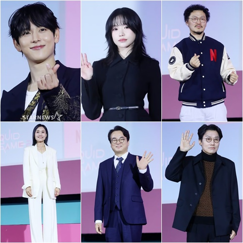 임시완 조유리 양동근 강애심 이서환 황동혁 감독 / 사진=스타뉴스