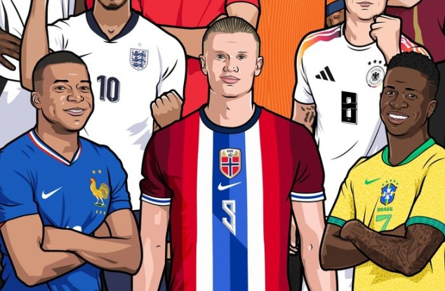 FIFpro는 10일(한국시각) 올 한해 최고의 활약을 펼친 '월드 11'을 발표했다. 공격수 부문을 수상한 (왼쪽부터) 킬리안 음바페, 엘링 홀란드, 비니시우스 주니오르. /사진=FIFpro 공식 SNS 갈무리
