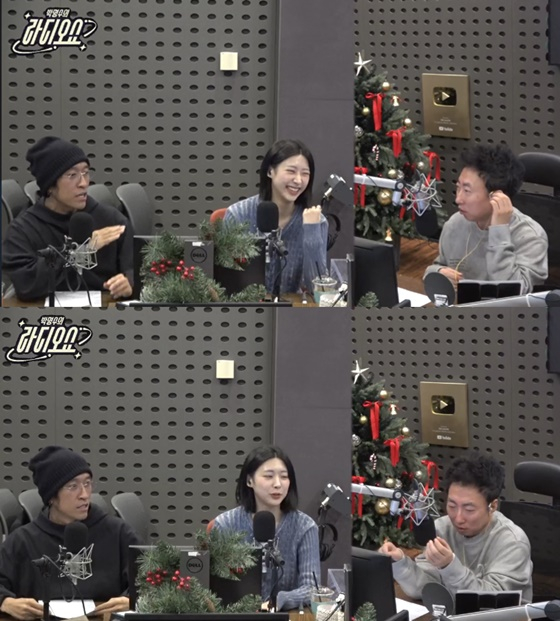 빽가(왼쪽부터), 홍주연, 박명수/사진=KBS 쿨FM 보이는 라디오