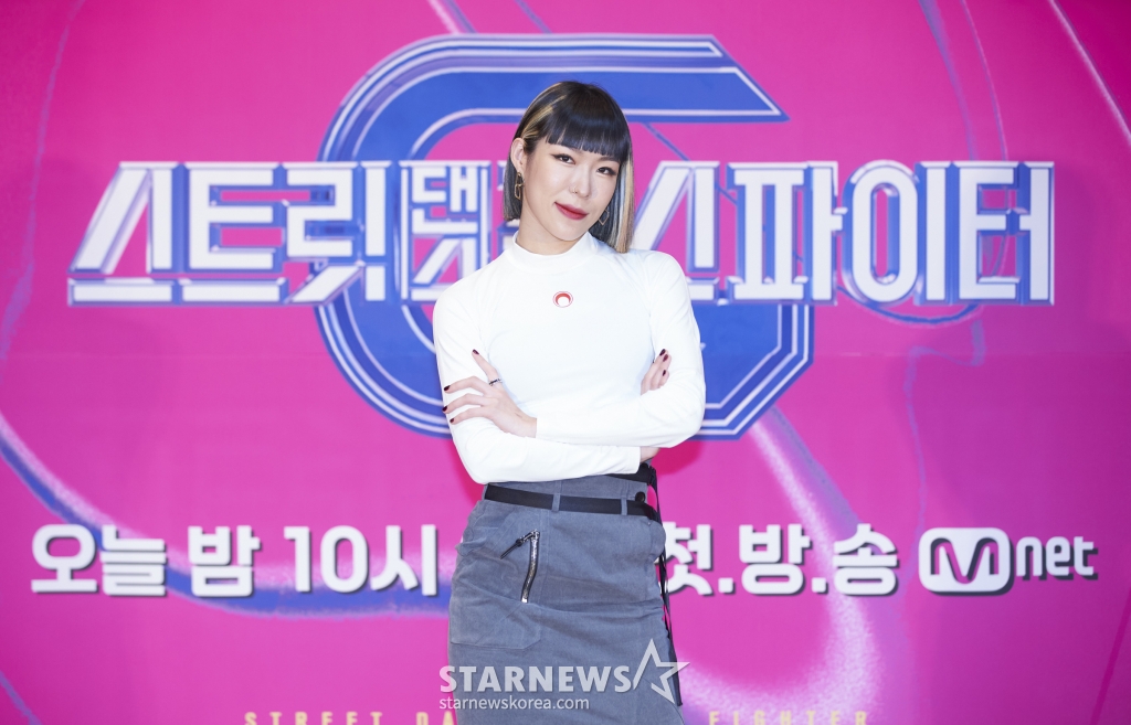 원트 효진초이가 30일 오전 온라인으로 진행된 엠넷 '스트릿댄스 걸스 파이터' 제작발표회에 참석해 포즈를 취하고 있다. '스트릿댄스 걸스 파이터'는 대한민국 최고의 여고생 크루를 선발하는 리얼리티 프로그램이다. 매주 화요일 방송. / 사진제공 = 엠넷