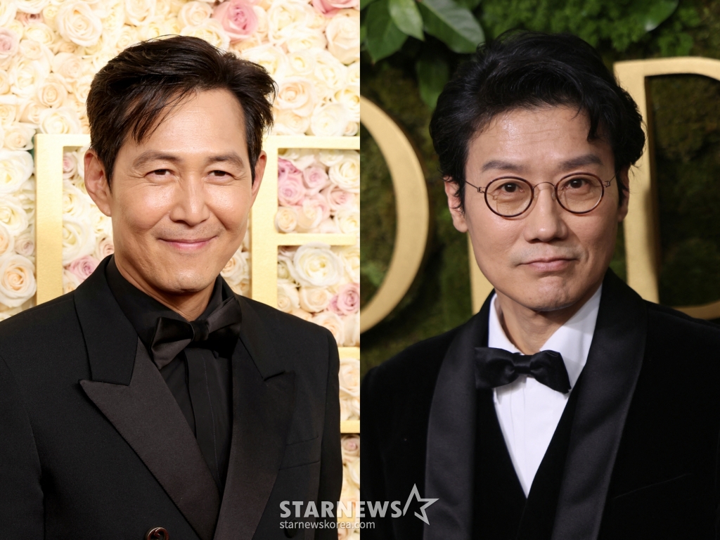 이정재, 황동혁 감독 / 사진=/AFPBBNews=뉴스1=스타뉴스