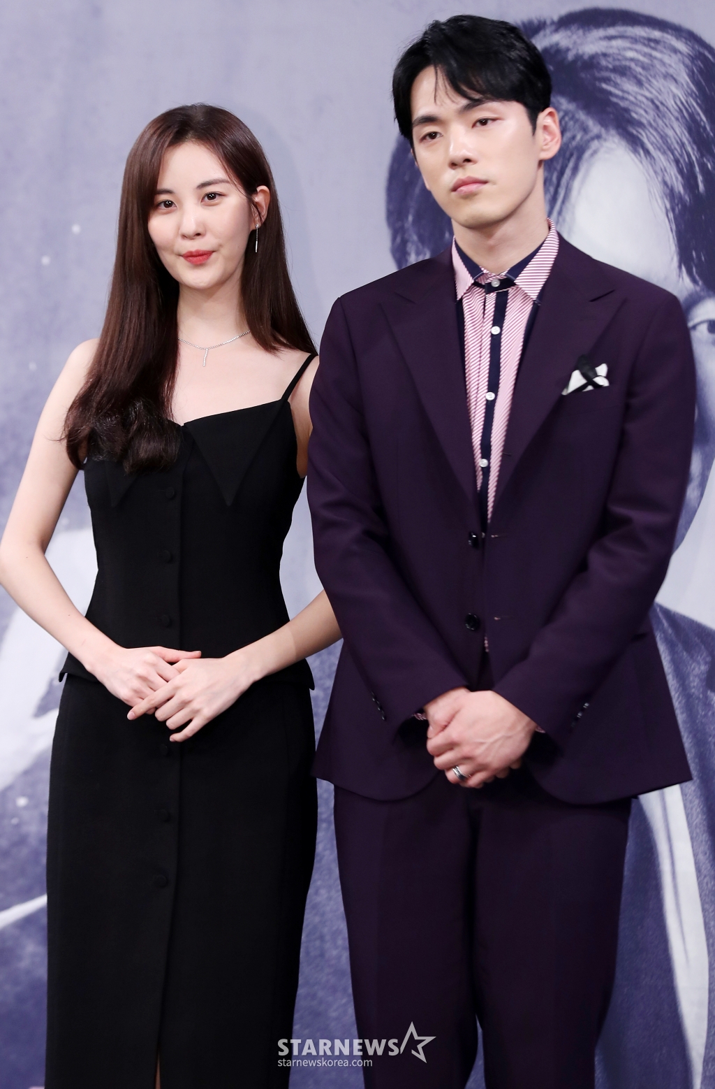 '시간' 제작발표회 당시 배우 서현(왼쪽), 김정현/사진=스타뉴스