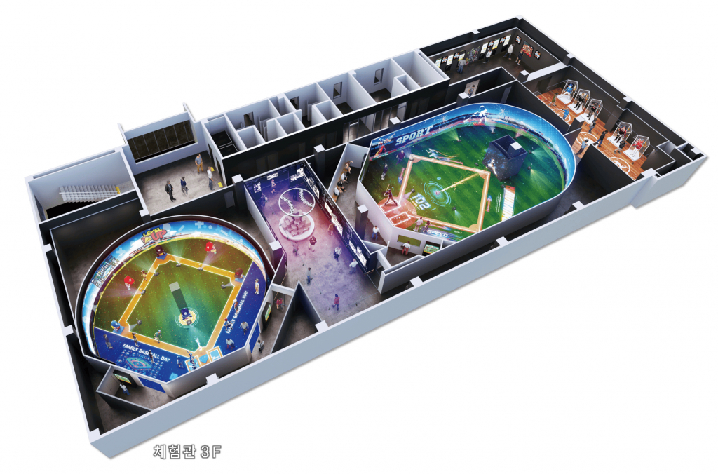 야구체험관 3층 평면 계획도. /그래픽=KBO 제공