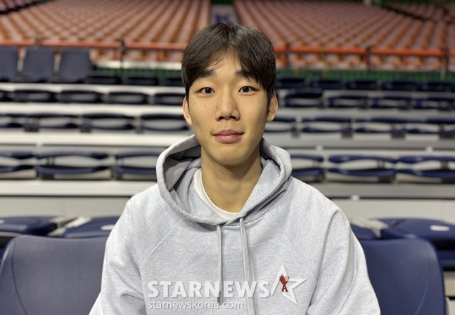 삼성 이원석이 스타뉴스와 인터뷰를 하고 있다. /사진=양정웅 기자