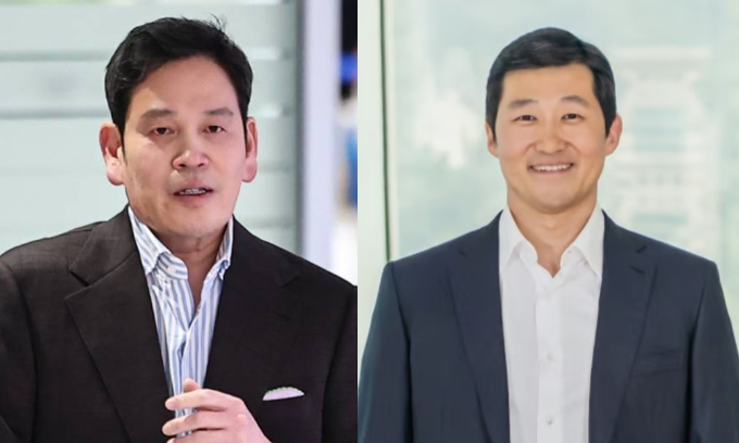 정용진 회장(왼쪽)과 김범석 의장/사진제공=뉴스1