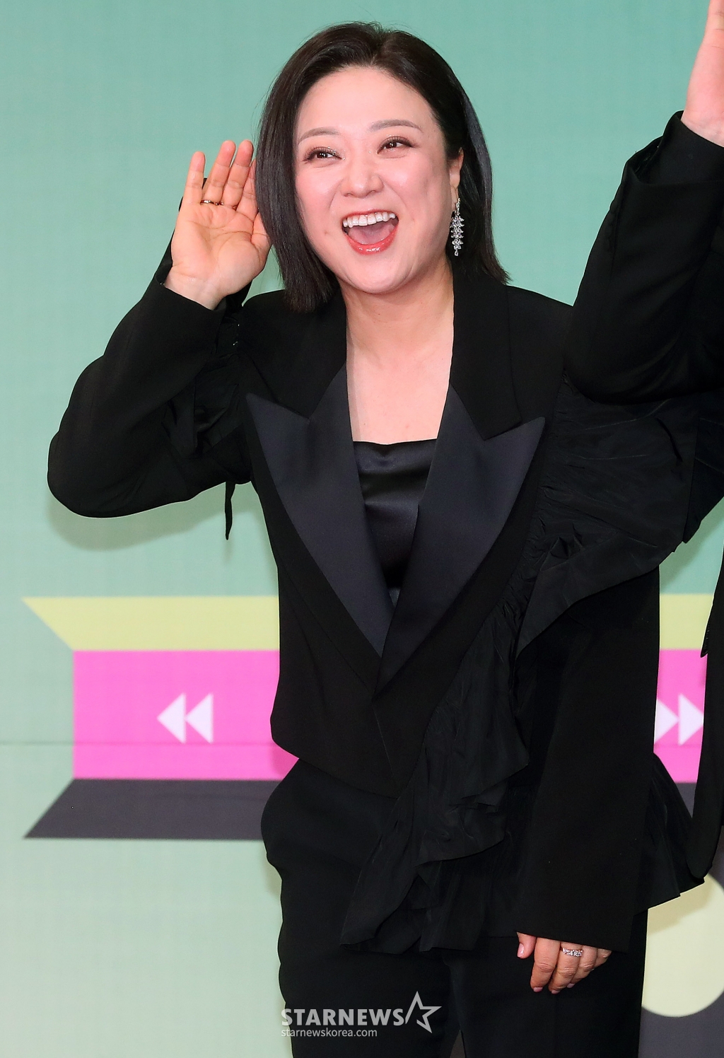방송인 김숙이 23일 오후 서울 영등포구 여의도동 KBS 신관홀에서 진행된 '2023 KBS 연예대상' 레드카펫에 참석해 포즈를 취하고 있다. 2023.12.23 /사진=김창현
