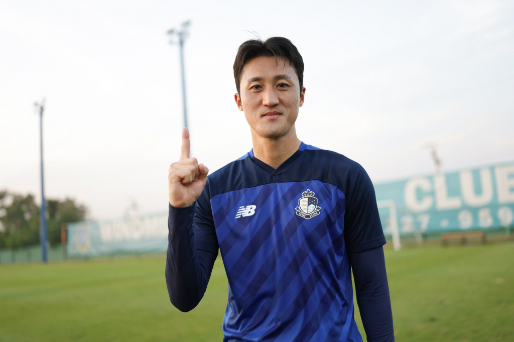 서울이랜드 주장 김오규. /사진=한국프로축구연맹 제공