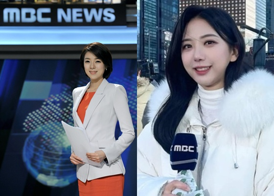 왼쪽부터 배현진, 故 오요안나 /사진=MBC, 故 오요안나 인스타그램 캡처