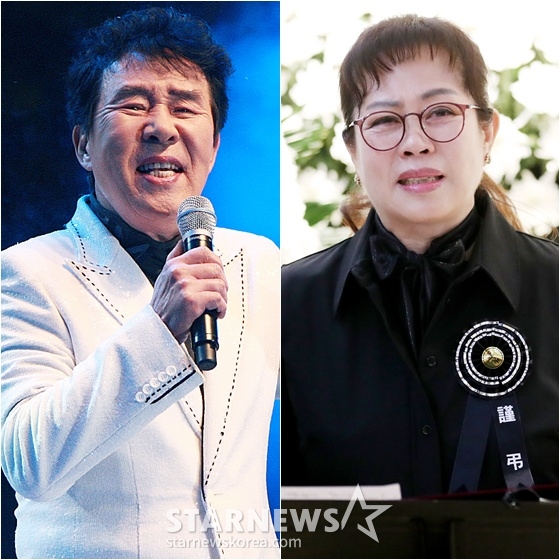 故 송대관(왼쪽)과 이자연 /사진=뉴스1, 스타뉴스
