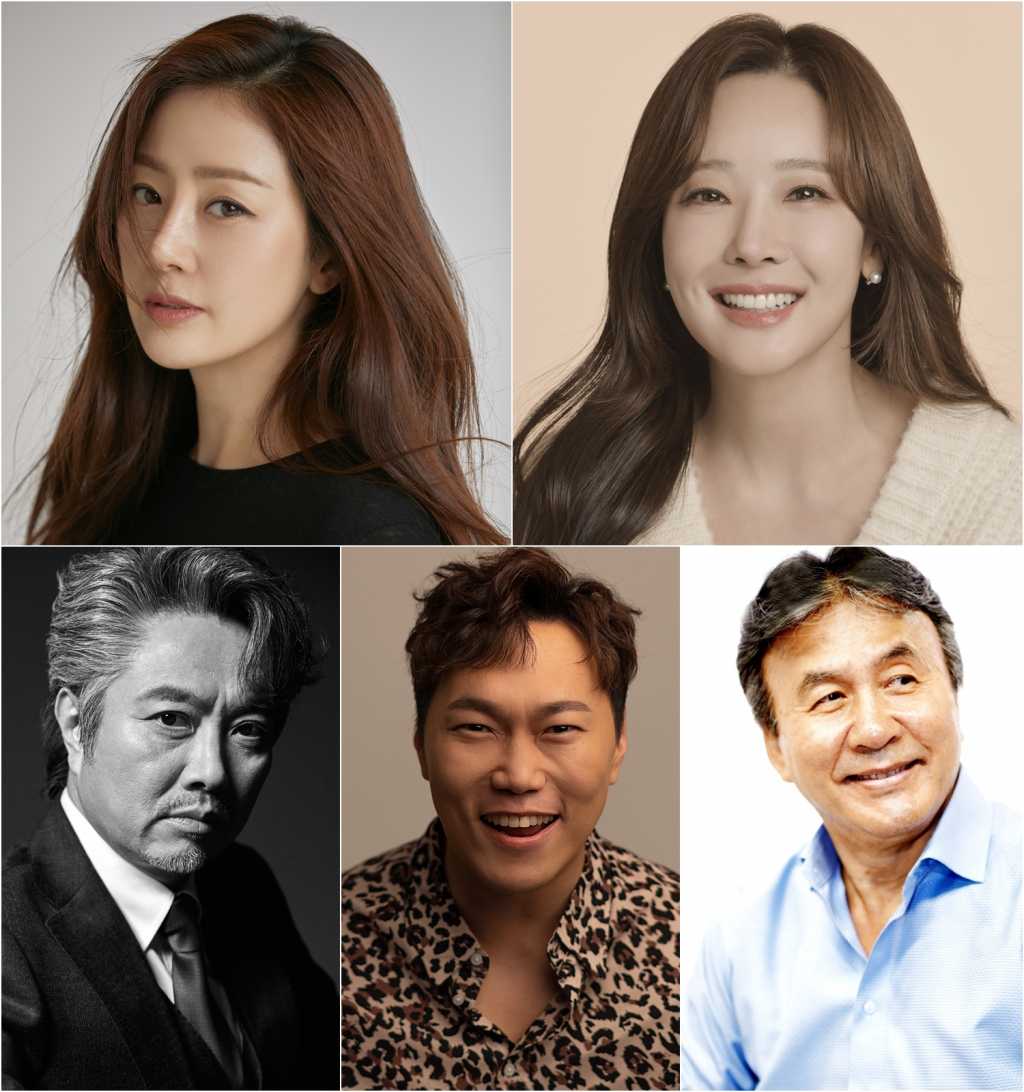 /사진제공=매니지먼트에이엠나인(오나라), 블루드래곤엔터테인먼트(소유진), 림컴퍼니(서현철), 쿠드비(송진우), 프로316(박영규)
