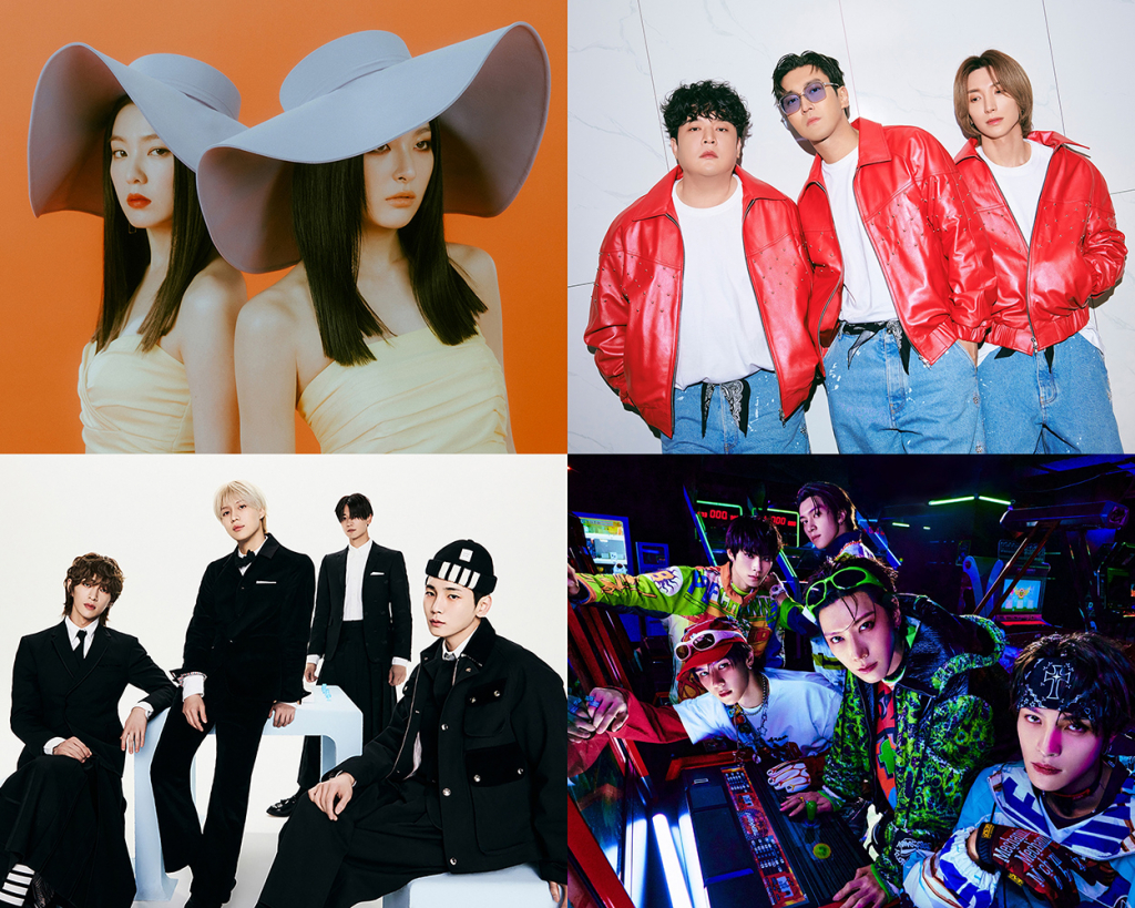 레드벨벳-아이린&슬기, 슈퍼주니어-L.S.S., WayV, 샤이니(왼쪽 위부터 시계 방향) /사진=SM엔터테인먼트