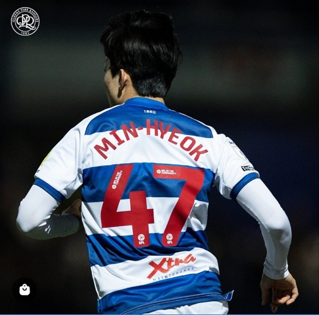 경기에 집중하는 양민혁. /사진=QPR SNS 캡처