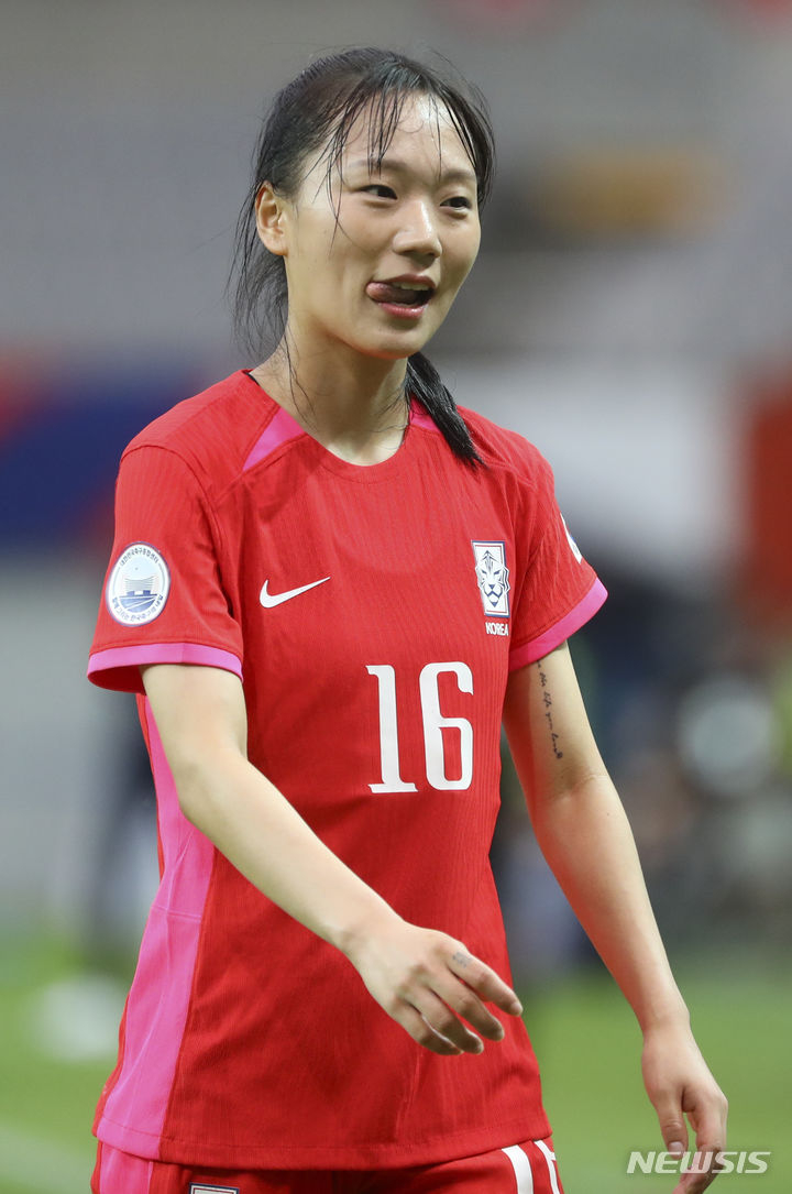 한국 축구대표팀 수비수 장슬기. /사진=뉴시스
