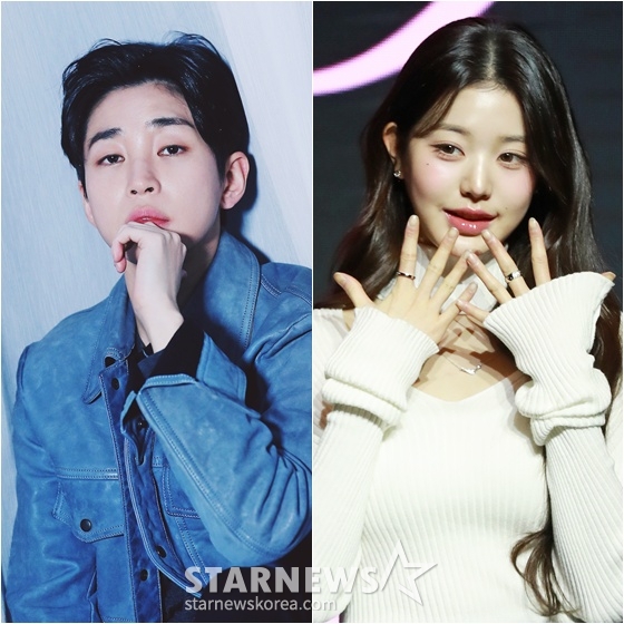 딘딘(왼쪽)과 장원영 /사진=스타뉴스