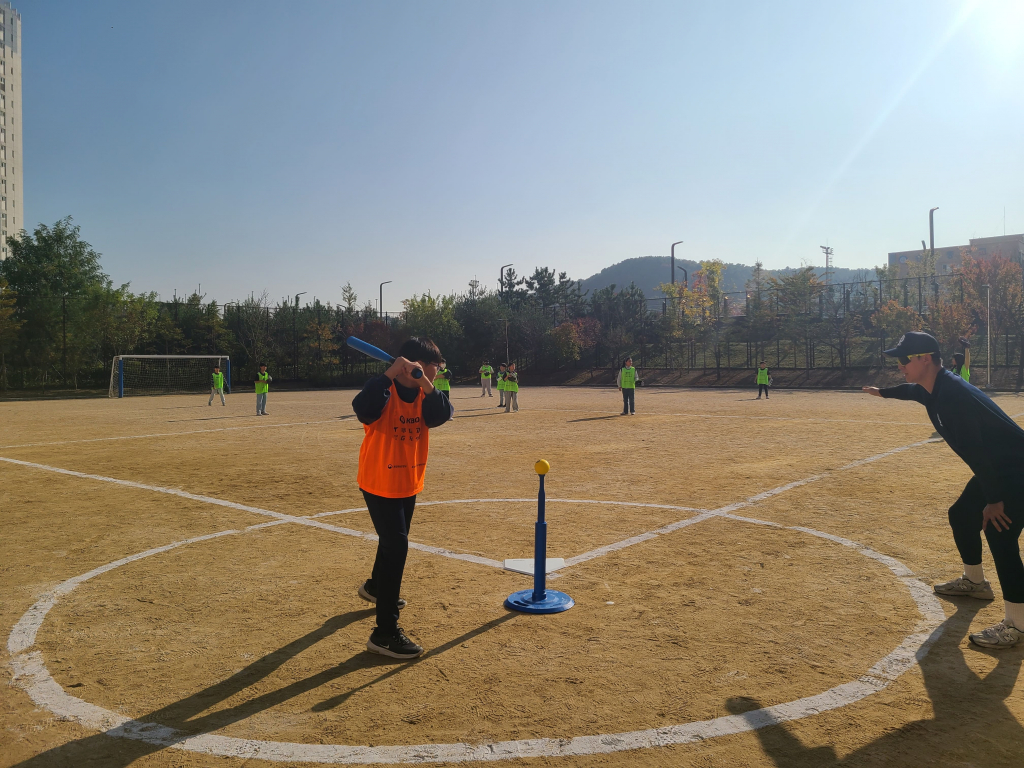 2024 KBO 찾아가는 티볼교실 모습. /사진=KBO 제공