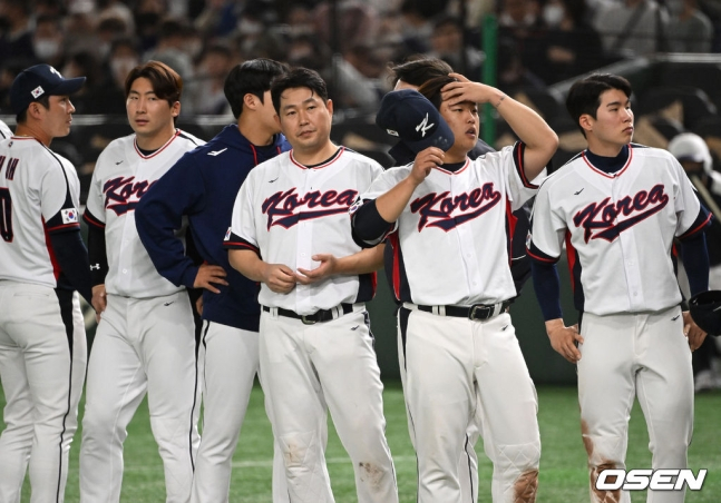 2023년 WBC 때 대표팀 선수들의 모습.