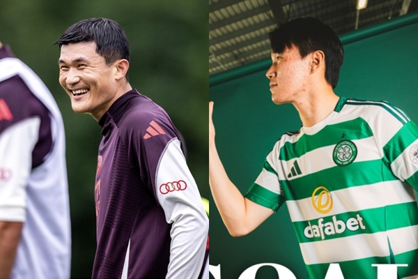 김민재(왼쪽)와 양현준. /사진=바이에른 뮌헨, 셀틱 공식 SNS 갈무리