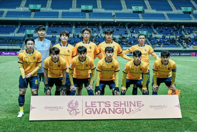 광주FC 선수들의 모습. /사진=광주FC 제공