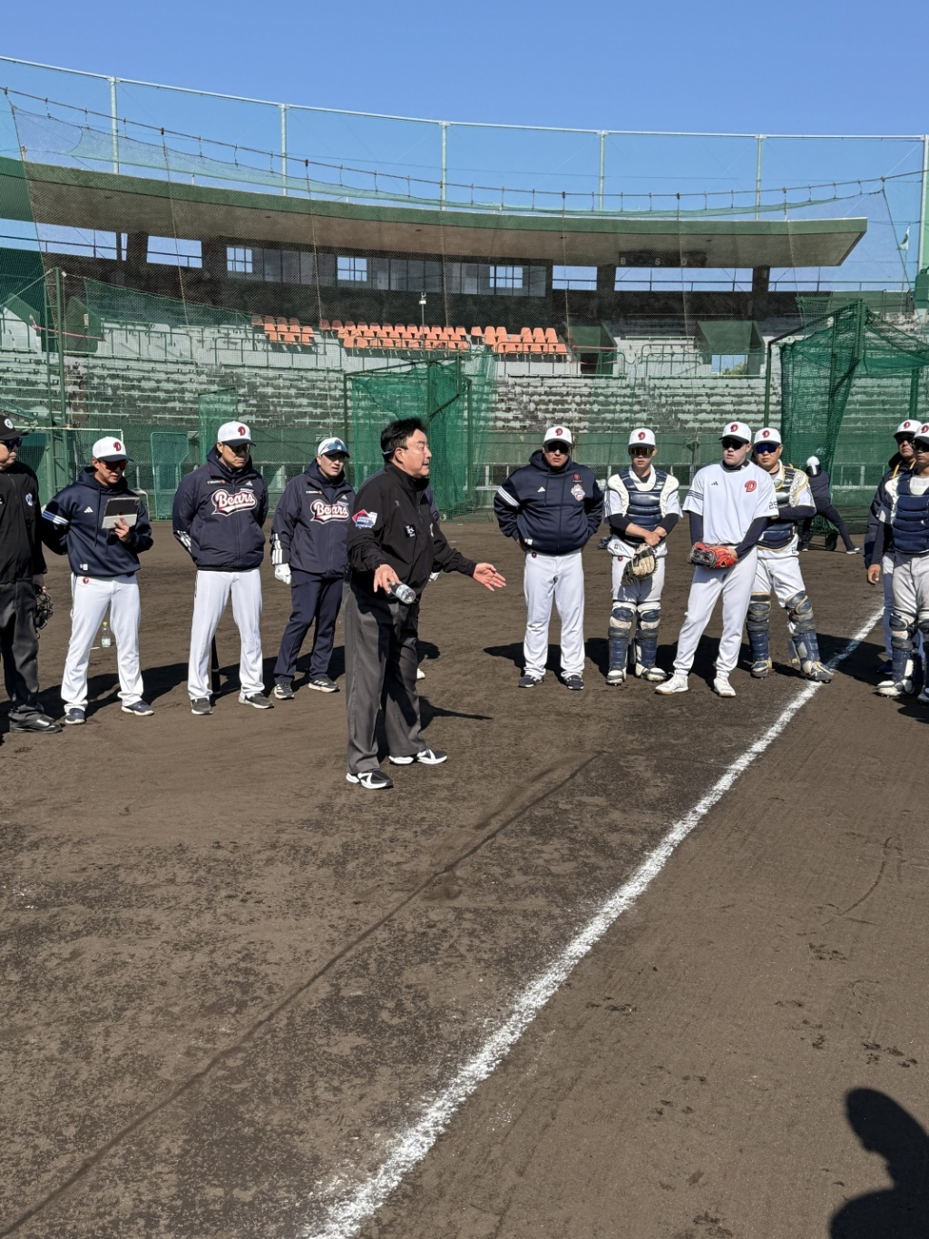 심판위원회 구단 전지훈련 방문 모습. /사진=KBO 제공