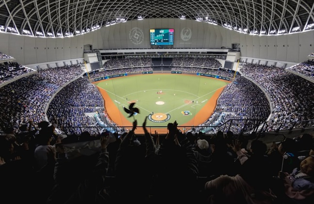 21일 대만과 스페인의 2026 WBC 예선 라운드 경기가 열린 대만 타이베이돔의 모습. /사진=대만 야구 대표팀 공식 SNS