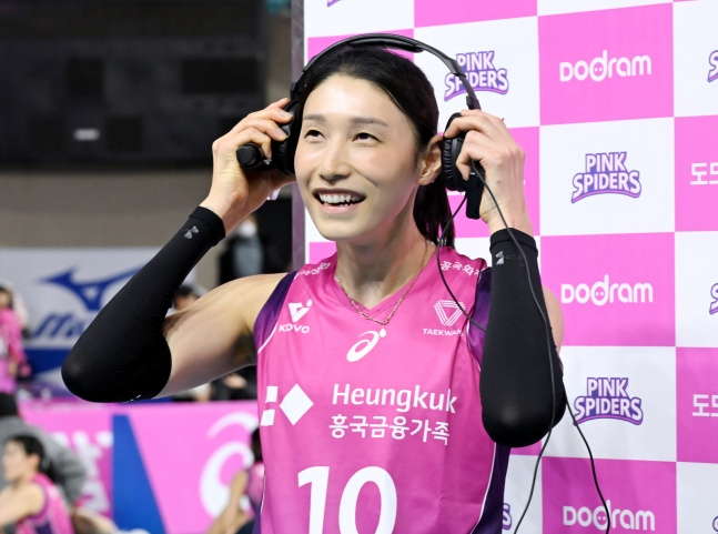 흥국생명의 김연경. /사진=한국배구연맹 제공