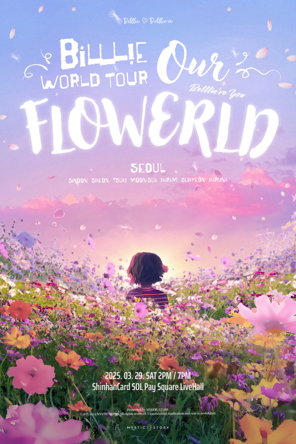 빌리 월드투어 'Our FLOWERLD (Belllieve You)' 서울 피날레 공연 포스터/사진제공=미스틱스토리