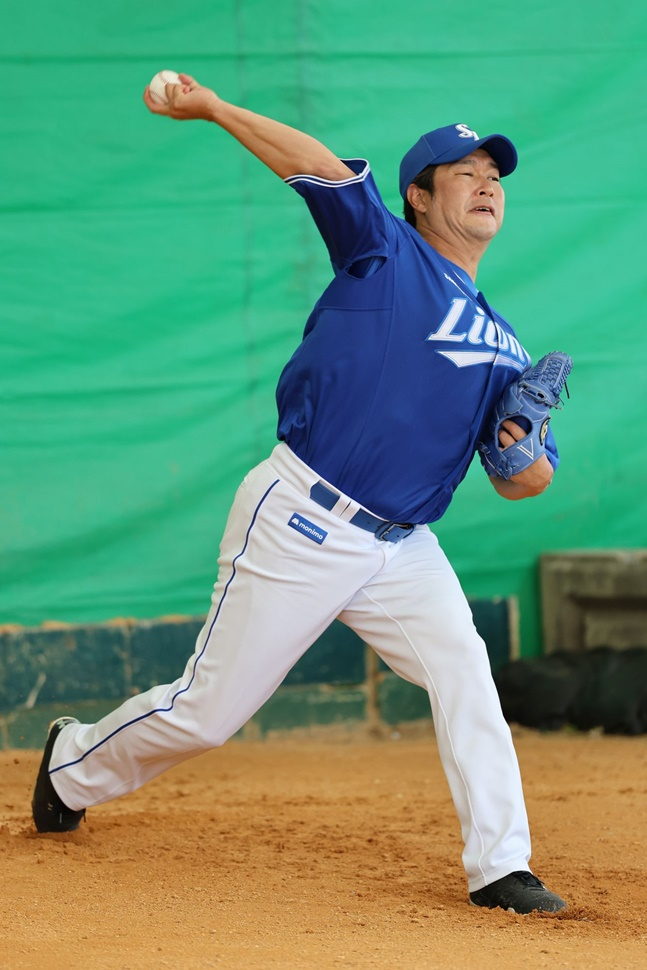 삼성 송은범. /사진=삼성 라이온즈 제공