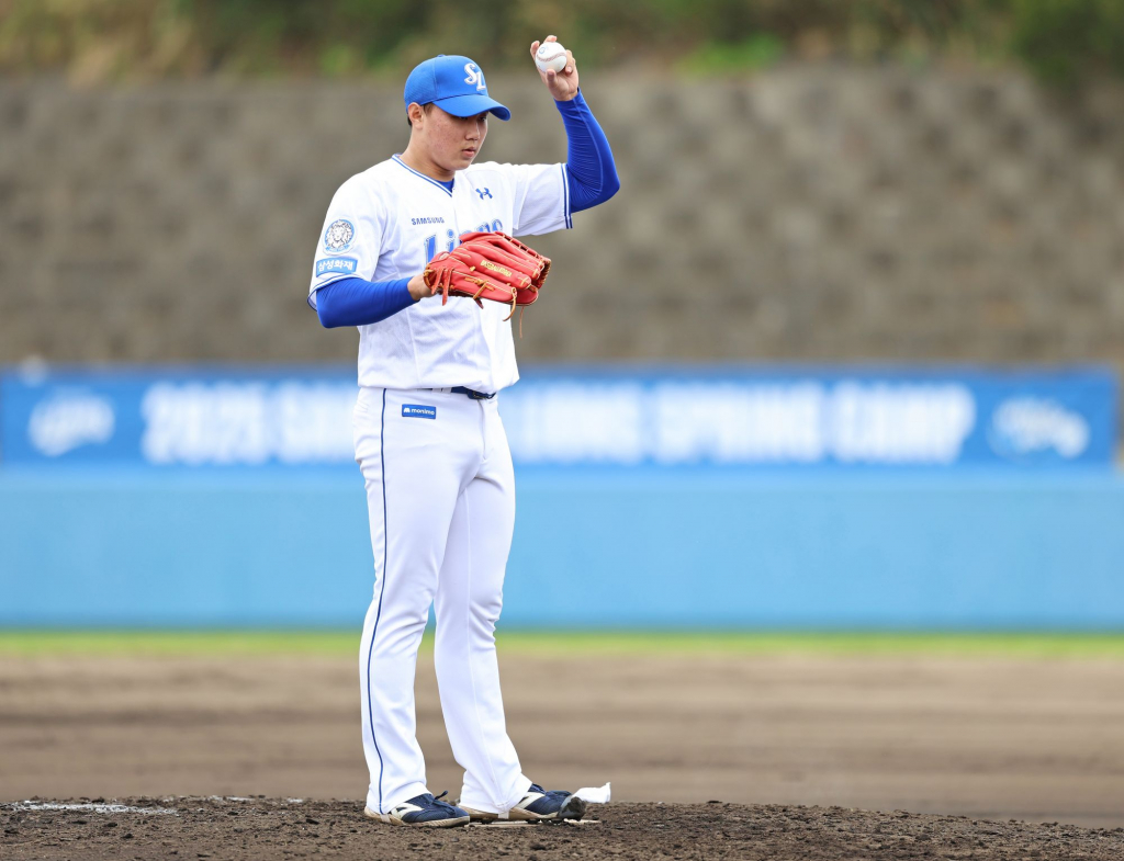 삼성 라이온즈 2025 신인 투수 배찬승. /사진=삼성 라이온즈 제공