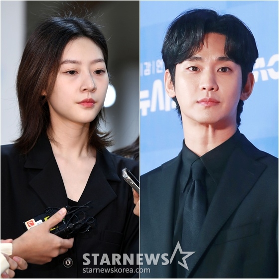 故 김새론(왼쪽)과 김수현 /사진=스타뉴스