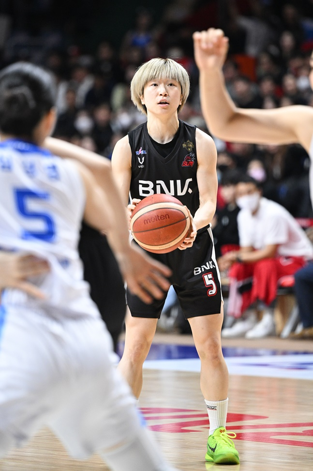 BNK 안혜지. /사진=WKBL 제공
